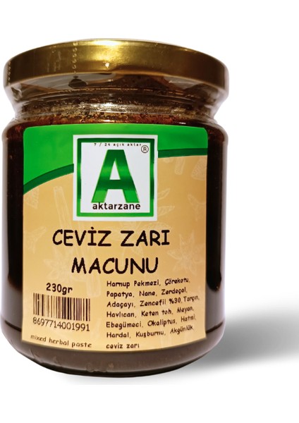 Ceviz Zarı Macunu 230GR Avantajlı Kavanoz