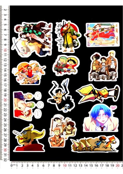 Anime Karakter Sticker Çıkartma Çeşitleri Motorsiklet Kask Leptop Dolap Sticker Çıkartmaları