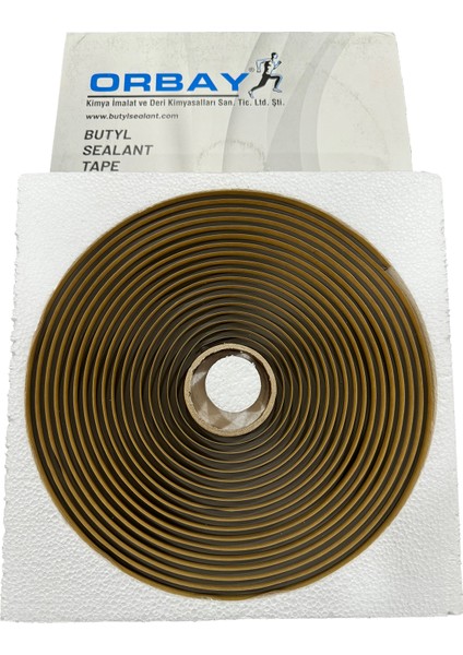 Butil Bant Sıvı Geçirmez Sızdırmazlık Bantı 21 Metre 14 x 2 mm
