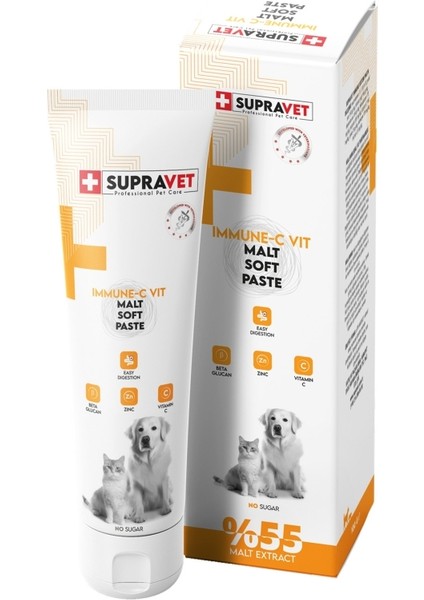 Immune C Kedi ve Köpek Bağışıklik Güçlendirici Malt Paste 100 gr