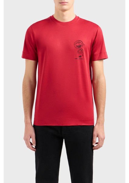 Pamuklu Regular Fit Bisiklet Yaka T Shirt Erkek T Shirt EM000009 AF10017 M5003