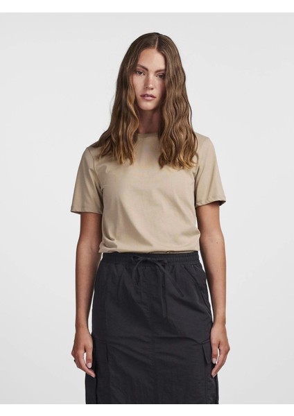 Pieces 17140802 0 Yaka Kadin Body - Toprak