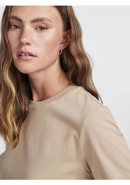 Pieces 17140802 0 Yaka Kadin Body - Toprak