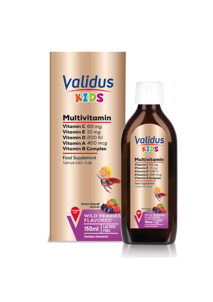 Multivitamin Vitamin B12 + Vitamin B3 + Vitamin D3 + Vitamin A + Folic Acid 150 ml Syrup
