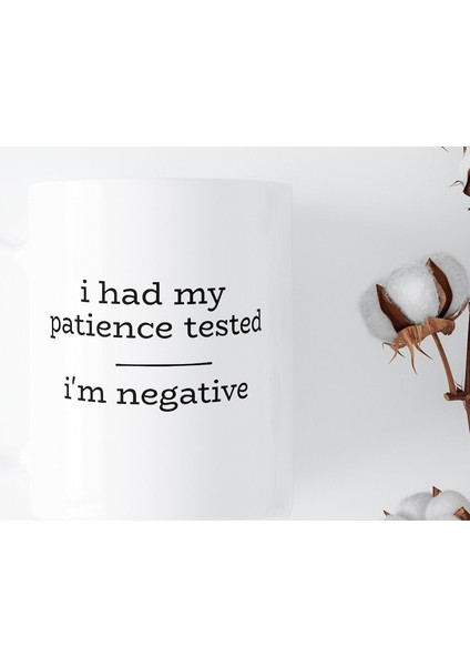 Sabrımı Sınadım, Negatif Seramik Kahve Kupasıyım, Harika Oluyor Ingilizce Kupa