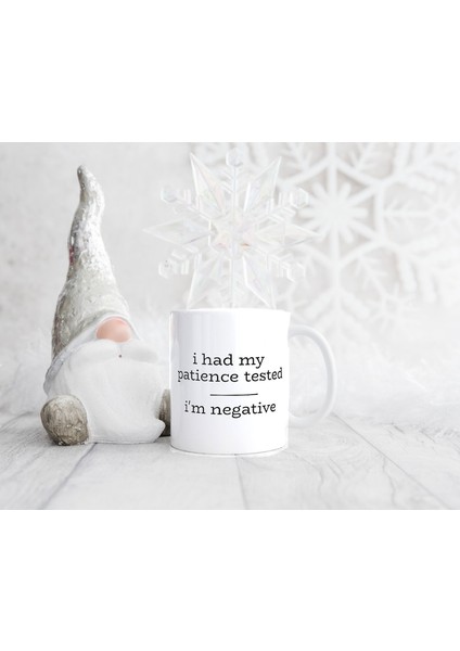 Sabrımı Sınadım, Negatif Seramik Kahve Kupasıyım, Harika Oluyor Ingilizce Kupa modelleri