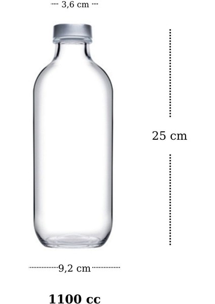 Iconic 3'lü Su Şişesi Seti 3 Boy (1100CC-540CC-340CC)