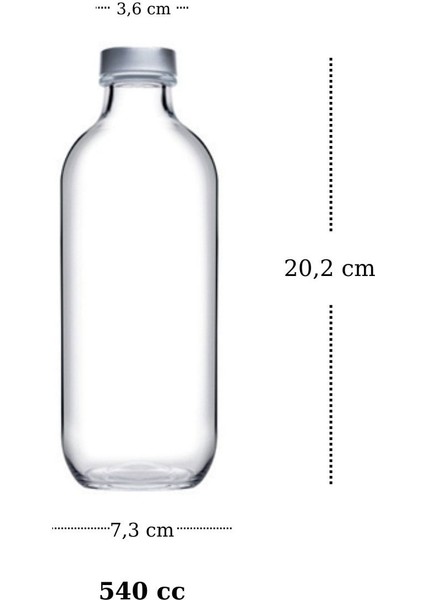Iconic 3'lü Su Şişesi Seti 3 Boy (1100CC-540CC-340CC)