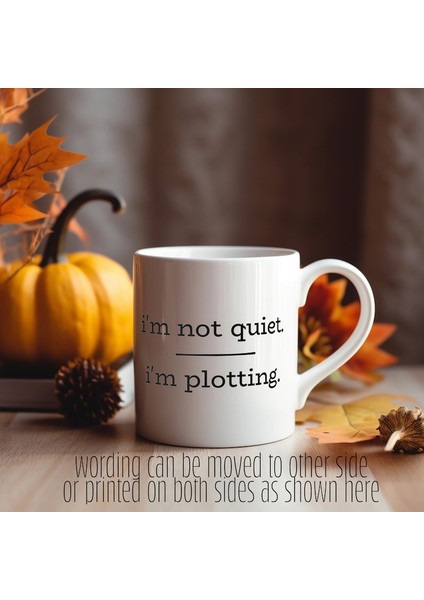 Sessiz Değilim, Alaycı Bir Kahve Kupası Tasarlıyorum, Ünlüler Için Harika Bir Hediye Ingilizce Kupa modelleri