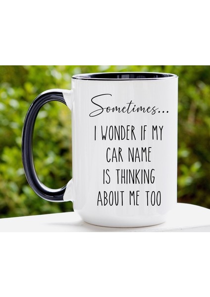 Komik Araba Adam Hediyesi, Araba Tutkunlarına Hediye, Merak Ediyorum Özel Ca Ingilizce Kupam