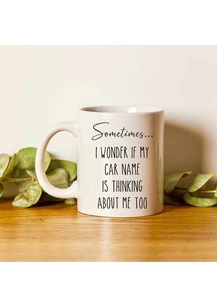 Komik Araba Adam Hediyesi, Araba Tutkunlarına Hediye, Merak Ediyorum Özel Ca Ingilizce Kupam modelleri