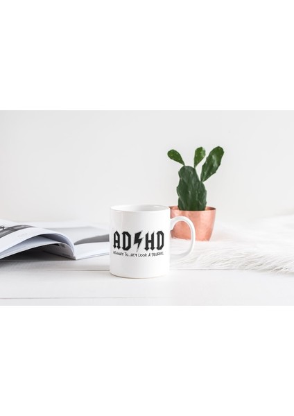 Dehb Görünümlü Bir Sincap Kupa, Dehb Kupa, Dehb Hediyesi, Komik Alaycılık Kupası, Ingilizce Kupa modelleri