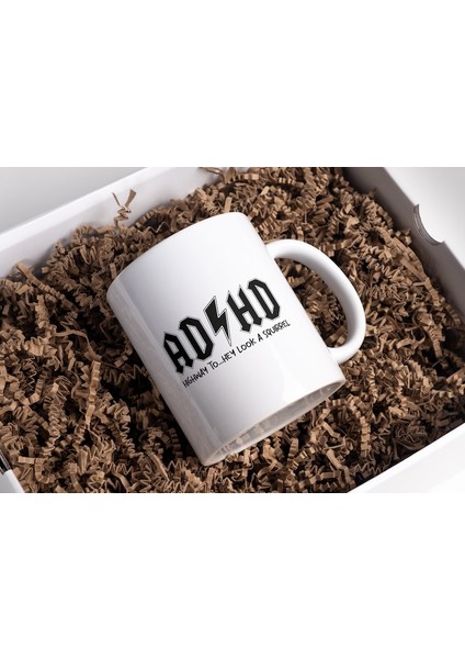 Dehb Görünümlü Bir Sincap Kupa, Dehb Kupa, Dehb Hediyesi, Komik Alaycılık Kupası, Ingilizce Kupa fırsatları