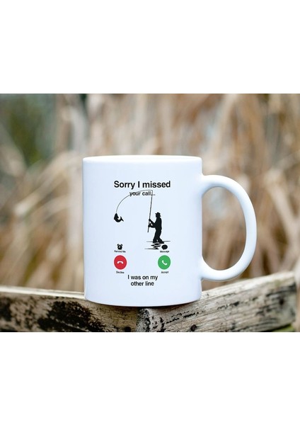 Diğer Çizgide Balık Tutma Kupa, Komik Balık Tutma Kupa, Balık Tutma Aşığı M Ingilizce Kupa