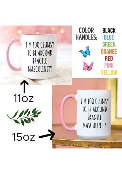 Feminist Kupa, Feminist Hediye, Rbg Kupa, Motivasyon Alıntı Kupa, Fra Ingilizce Kupa
