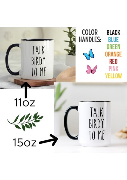 Benimle Birdy Konuş Kupa, Kuş Sevgilisine Hediye, Komik Kuş Kupa, Kuş Gözlemi Ingilizce Kupa fırsatları