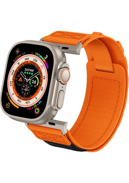 Apple Watch 7 45MM Uyumlu Fuchsia Drk-99 Hasır Kordon