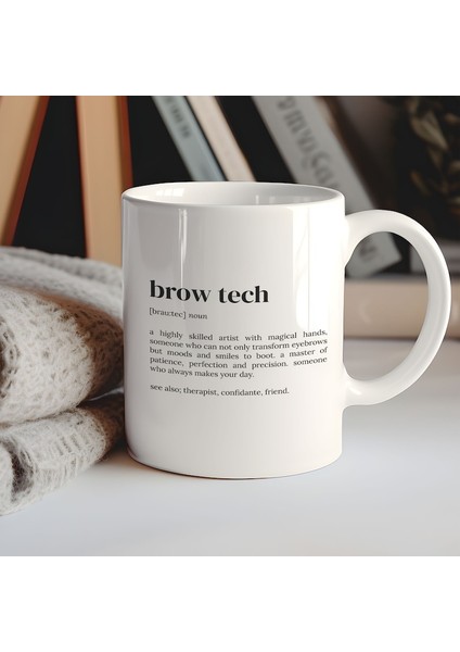 Brow Tech Definition Kupa, Kahve Kupa, Komik Brow Tech Hediye, Komik Ingilizce Kupa