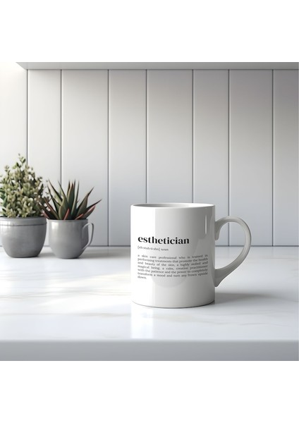 Estetisyen Kahve Kupa, Kahve Kupa, Estetisyen Hediye, Komik Co Ingilizce Kupa fiyatları