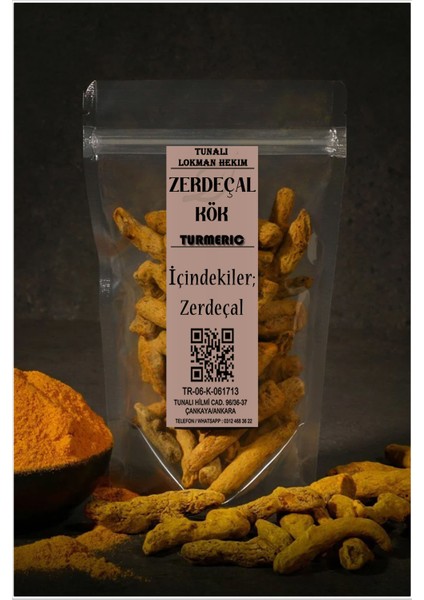 Zerdeçal (Kök) 40 gr Zerdeçal