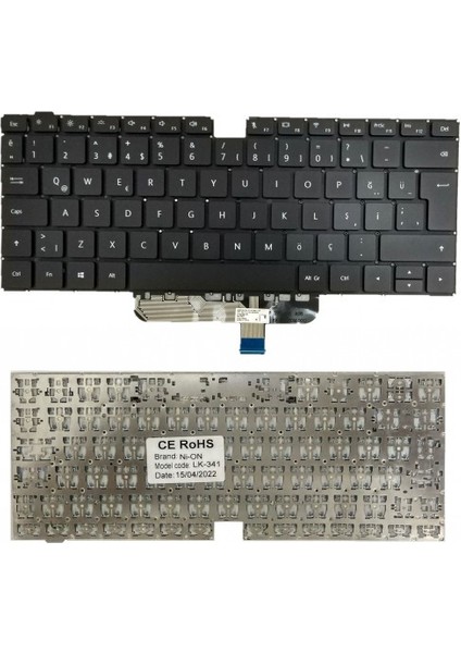 Huawei Matebook 14 Amd 2020 Notebook Klavyesi Siyah TR