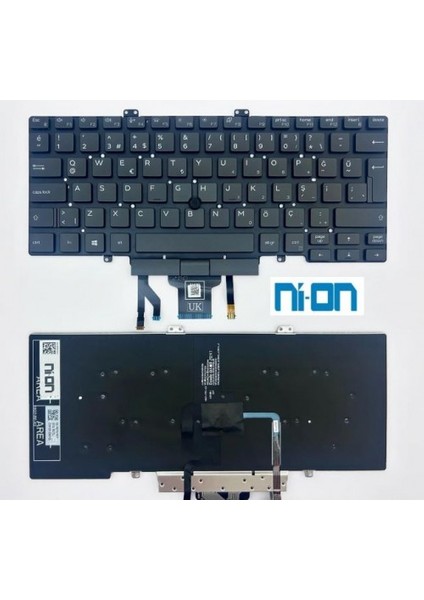Dell 0GY5TC,Dell YFMRY 0YFMRY uyumlu Notebook Klavye (Siyah Aydınlatmalı TR)