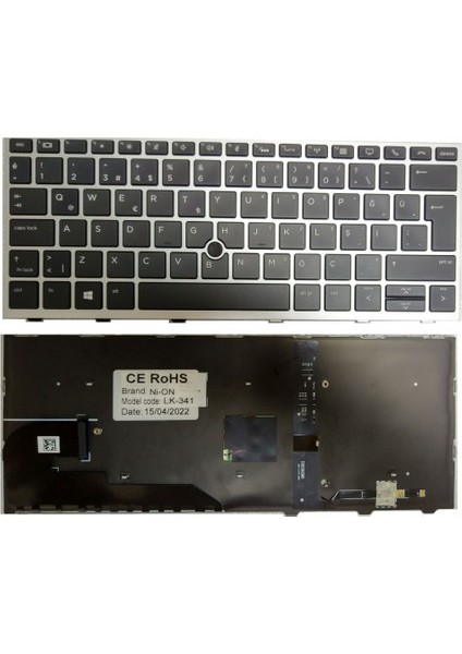 Hp L13697-141 L13697-001 Notebook Klavyesi Siyah Aydınlatmalı Tr