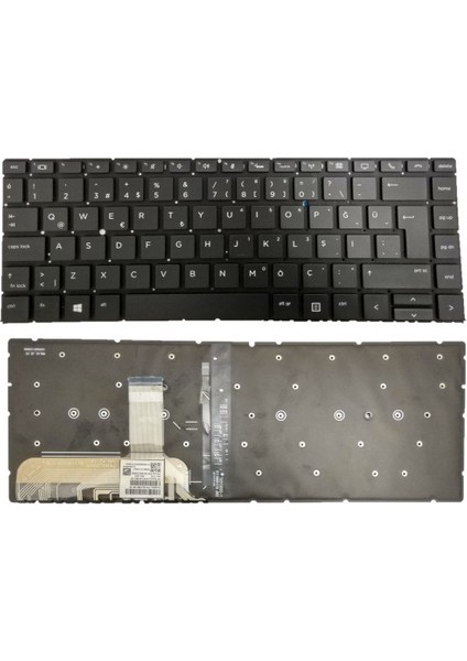 Hp L02267-141 Uyumlu Notebook Klavyesi Siyah Aydınlatmalı Tr