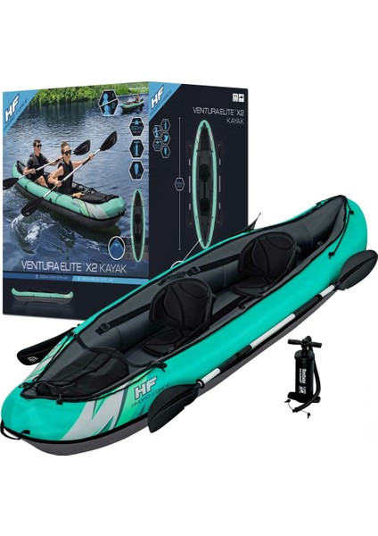 Nessiworld Bestway Hydro Force Ventura Elite X2 Kayak Şişme Bot 65052