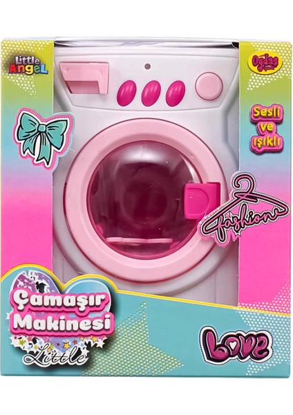 Nessiworld Pilli Işıklı ve Sesli Küçük Çamaşır Makinesi 02603