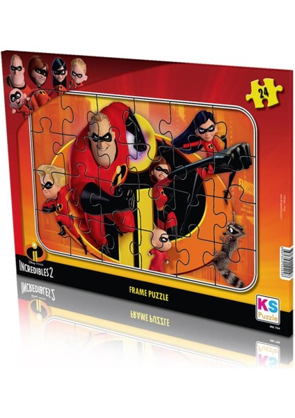 Nessiworld Incredibles 2 24 Parça Frame Puzzle