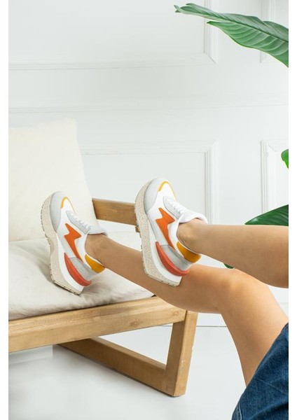 Turuncu Günlük Iç Taban Kadın Sneaker modelleri