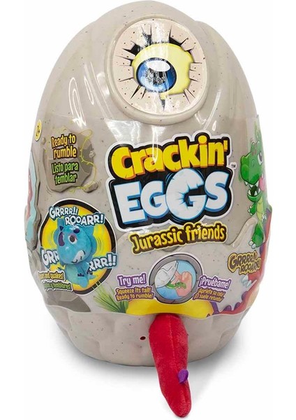 Crackin Eggs Fonksiyonlu Peluş Dinazor Roarasaurus