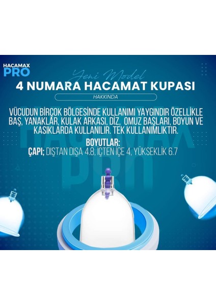 4 cm 50 Adet Kupas + Pompa