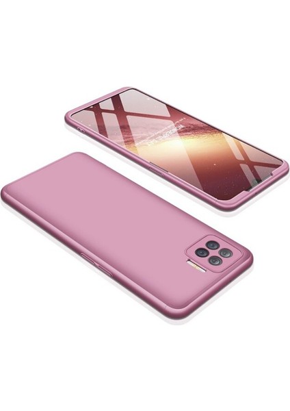 - Oppo Reno 4 Lite - Kılıf 3 Parçalı Parmak Izi Yapmayan Sert Ays Kapak