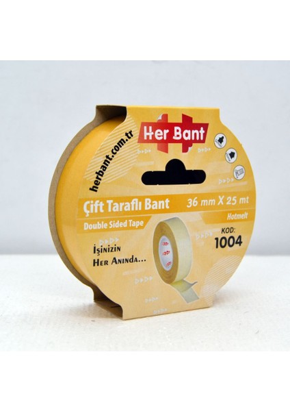 36MMX25MT Çift Taraflı Band Slim Ince Bant Pp-Hotmelt Yüksek Kalite