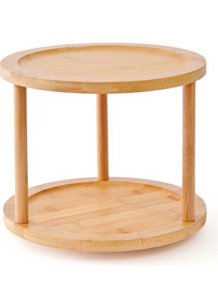 Bambu 2 Katlı Döner Sunumluk- Açık Kahverengi - 34,5x20,5 cm fiyatları