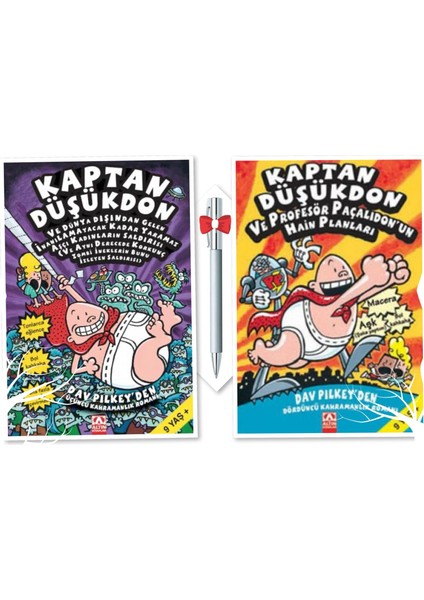 Kaptan Düşükdon - 2 Kitap - Dav Pilkey