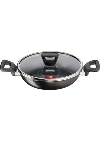 Titanyum 2x Xl Difüzyon Tabanlı Kapaklı Sahan - Siyah - 24 cm