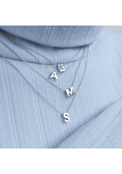 925 Ayar Gümüş Harf Kolye fiyatları