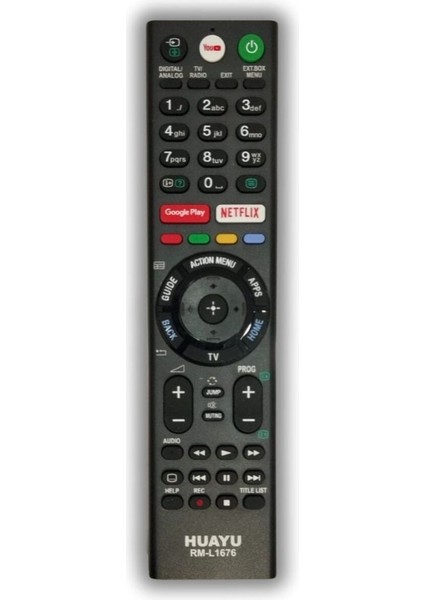 RM-1676 Sony Uyumlu Google Play-Netflıx-Youtube Tuşlu Unıversal LCD LED Tv Kumanda