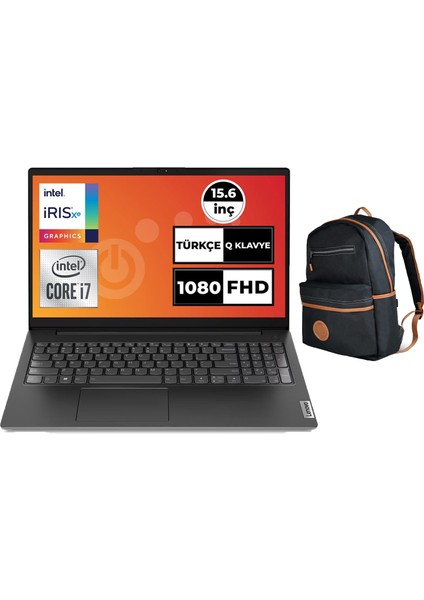 V15 G3 Intel Core I7-1255U 24GB 4tb SSD Windows 11 Pro 15.6" Fhd Taşınabilir Bilgisayar 82TT0055TX 025 + Çanta