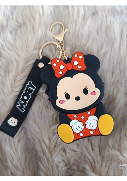 Anime Figürü Minnie Mouse Silikon Çanta Anahtarlık