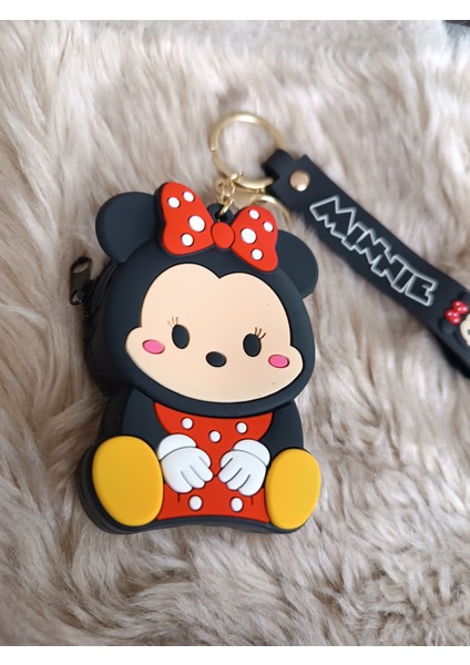 Anime Figürü Minnie Mouse Silikon Çanta Anahtarlık