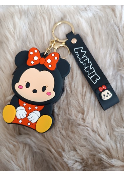 Anime Figürü Minnie Mouse Silikon Çanta Anahtarlık