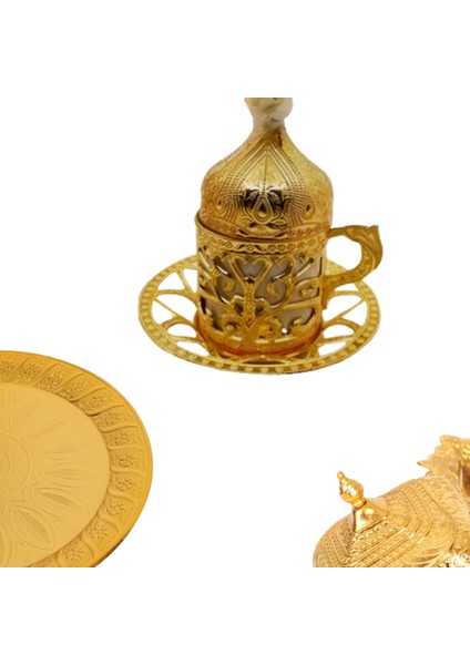 Gold Sarmasik Model Fincan 1 Adet Gold Fincan Kahve Fincanlari
