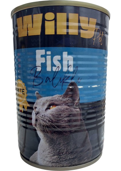 Willy Pet Fish Balıklı 400GR. Pate Ezme X4 Adet