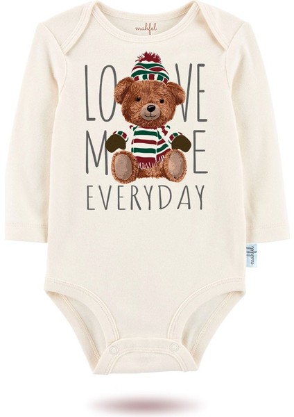 3'lü Organik " Just Enjoy Yourself" Baskılı Uzun Kollu Bebek Body Zıbınuzun-Güneş-Ekru-Pembe-15-40 fiyatları