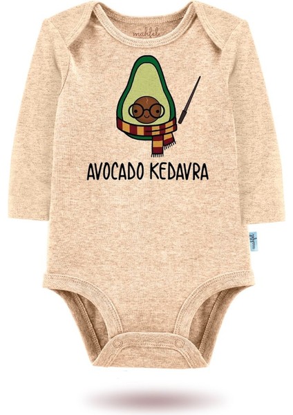 3'lü Organik"avocado Kedavra" Baskılı Uzun Kollu Bebek Body Zıbın UZUN-BEJ-GÜNEŞ-KALP-720 fiyatları