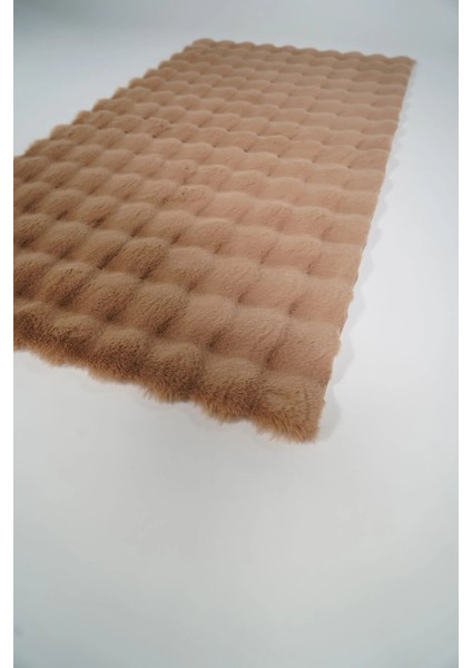 Bubble Peluş Halı Kahve Düz Kesim